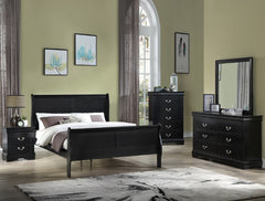 Louis Philip Bedroom Set - Black
