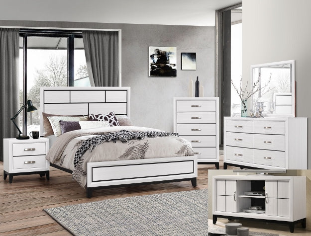 Akerson Bedroom Set - Chalk