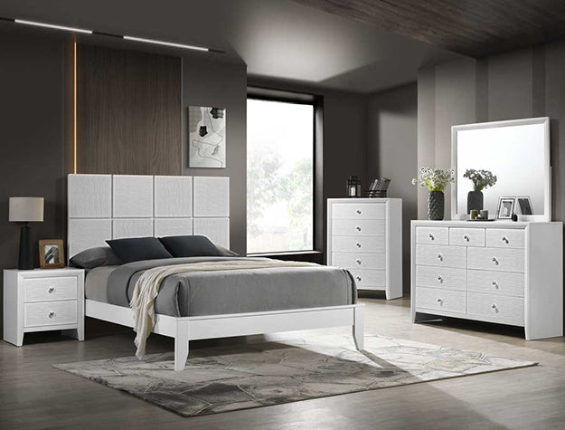 Denker Evan Bedroom Set - White