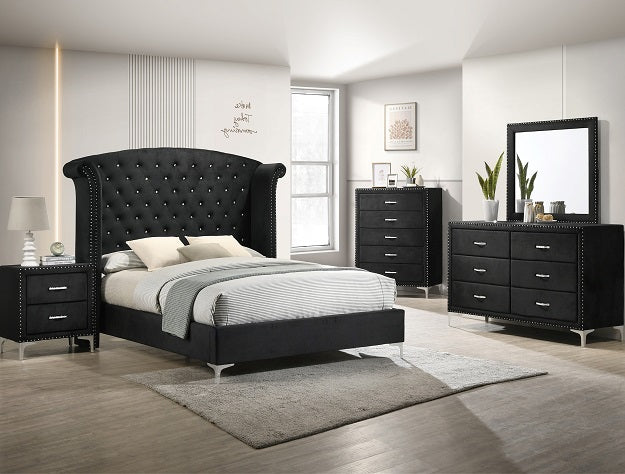 LUCINDA BEDROOM SET- BLACK