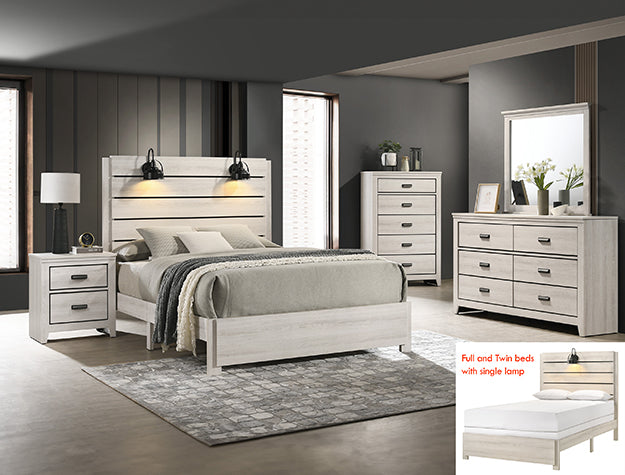 CARTER BEDROOM SET WHITE