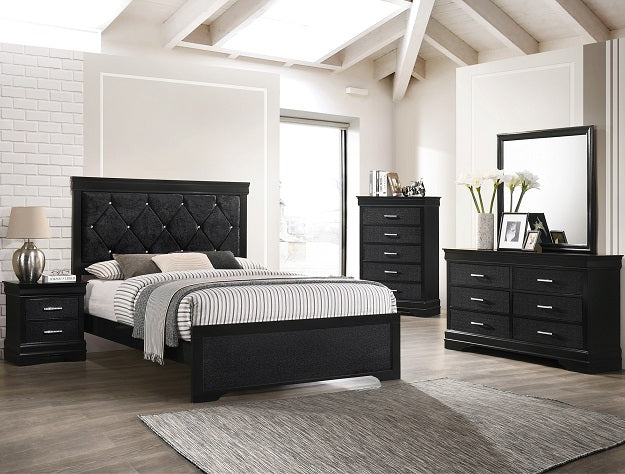AMALIA BEDROOM SET BLACK