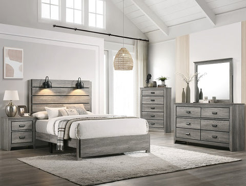 CARTER BEDROOM SET- GRAY