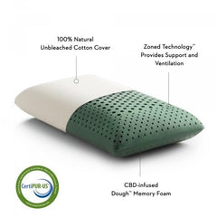 Zoned Dough™ Z Pillow + CBD Infused Oil - Mattress Doctor Lafayette